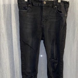 Free people black ripped jeans